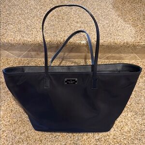 Women’s Kate Spade Nylon Shoulder Tote Bag In Black